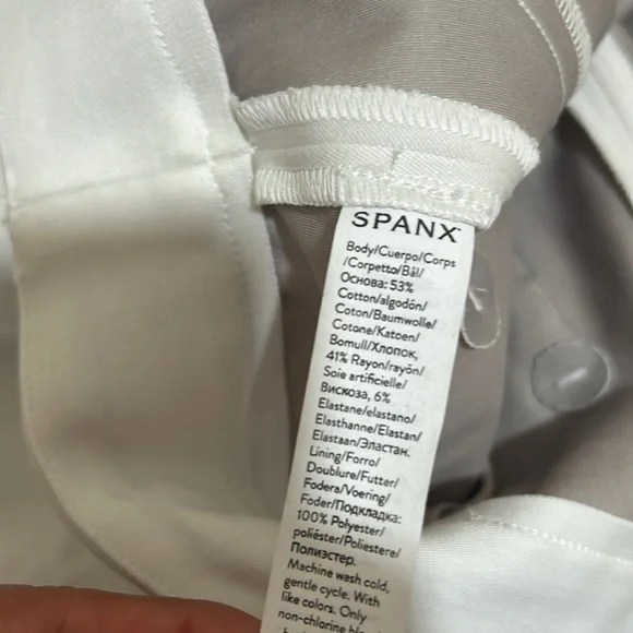 SPANX WOMENS KICK FLARE PANT SIZE LARGE TALL WHITE NEW - Picture 10 of 12
